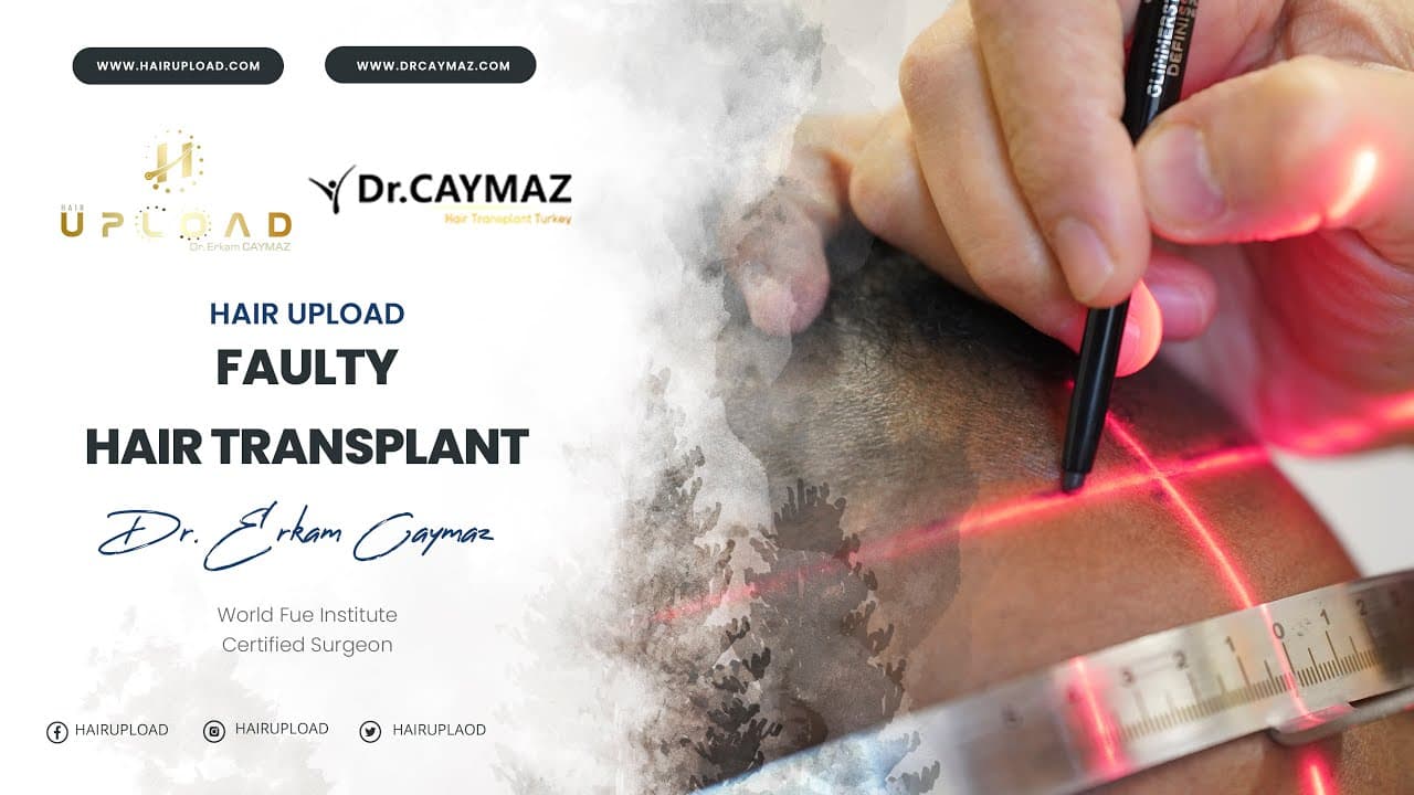 Faulty hair transplant