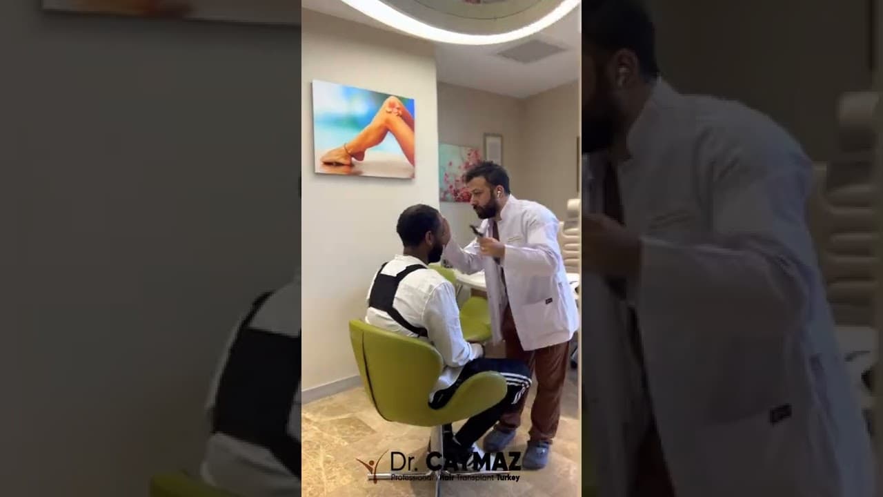 Afro American Hairline Designing by Dr CAYMAZ