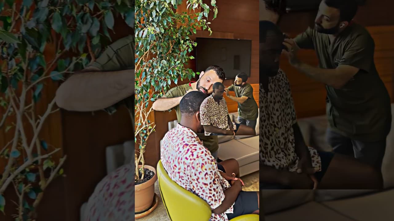 Afro American Hairline Creating by Dr Caymaz