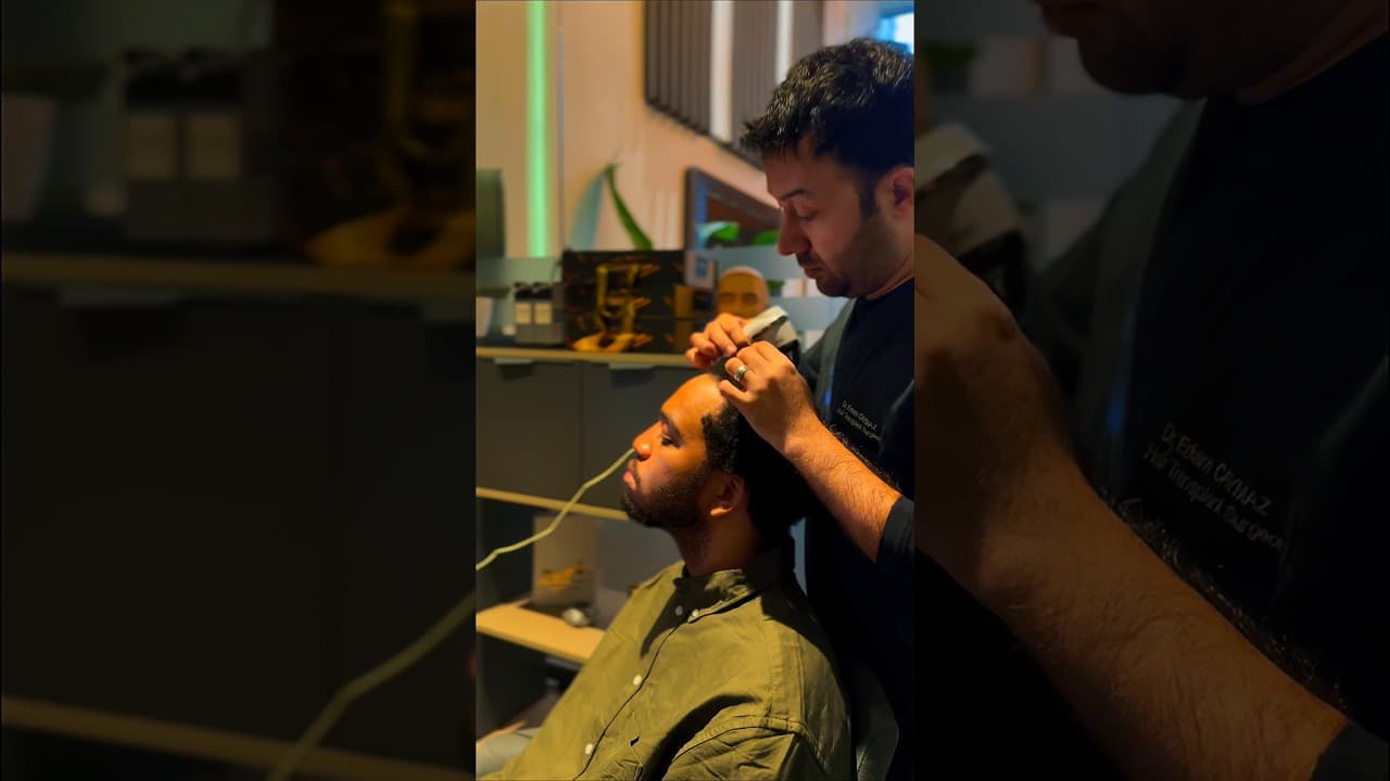 Hairline Preparing by Doctor